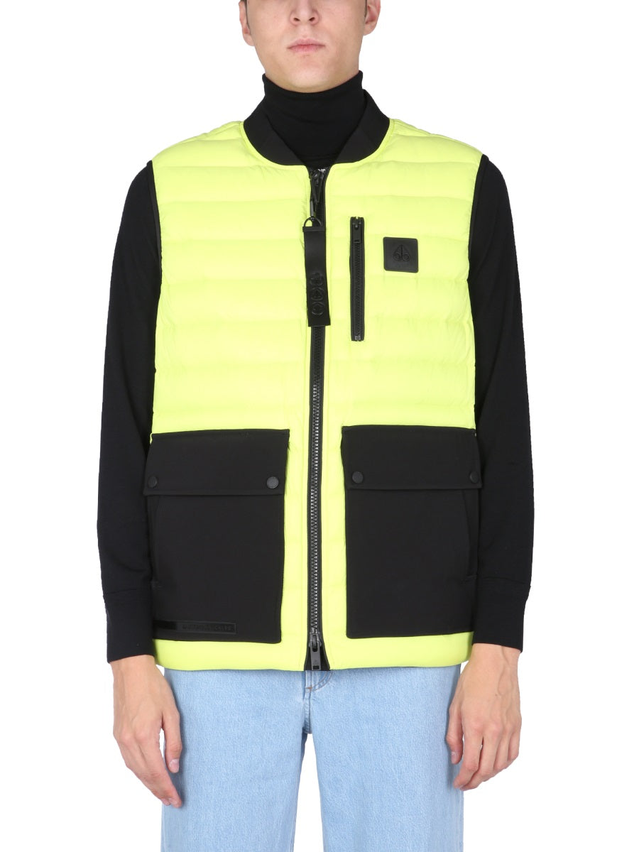 MOOSE KNUCKLES Men's Crew Neck Down Vest