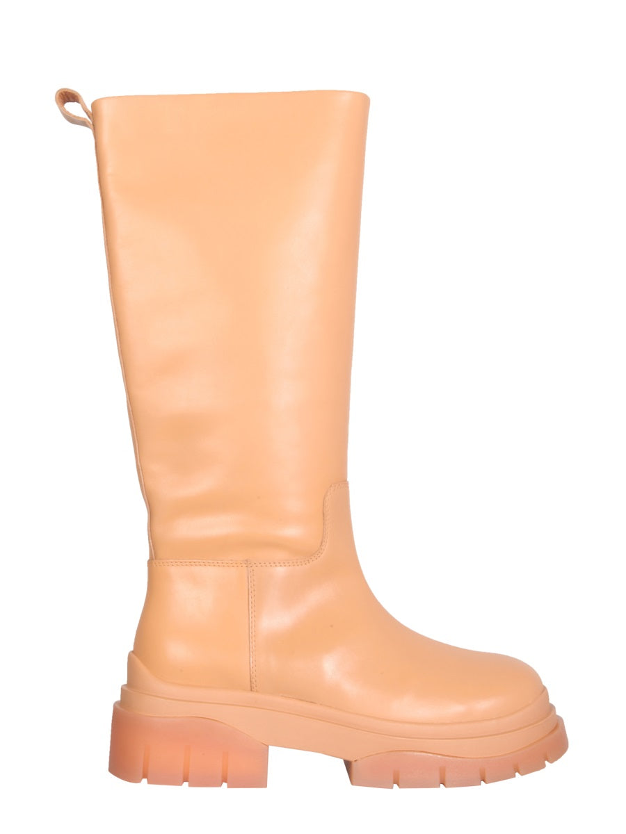 ASH Women’s Premium Combat Boots with Rubber Sole - 6 cm Heel