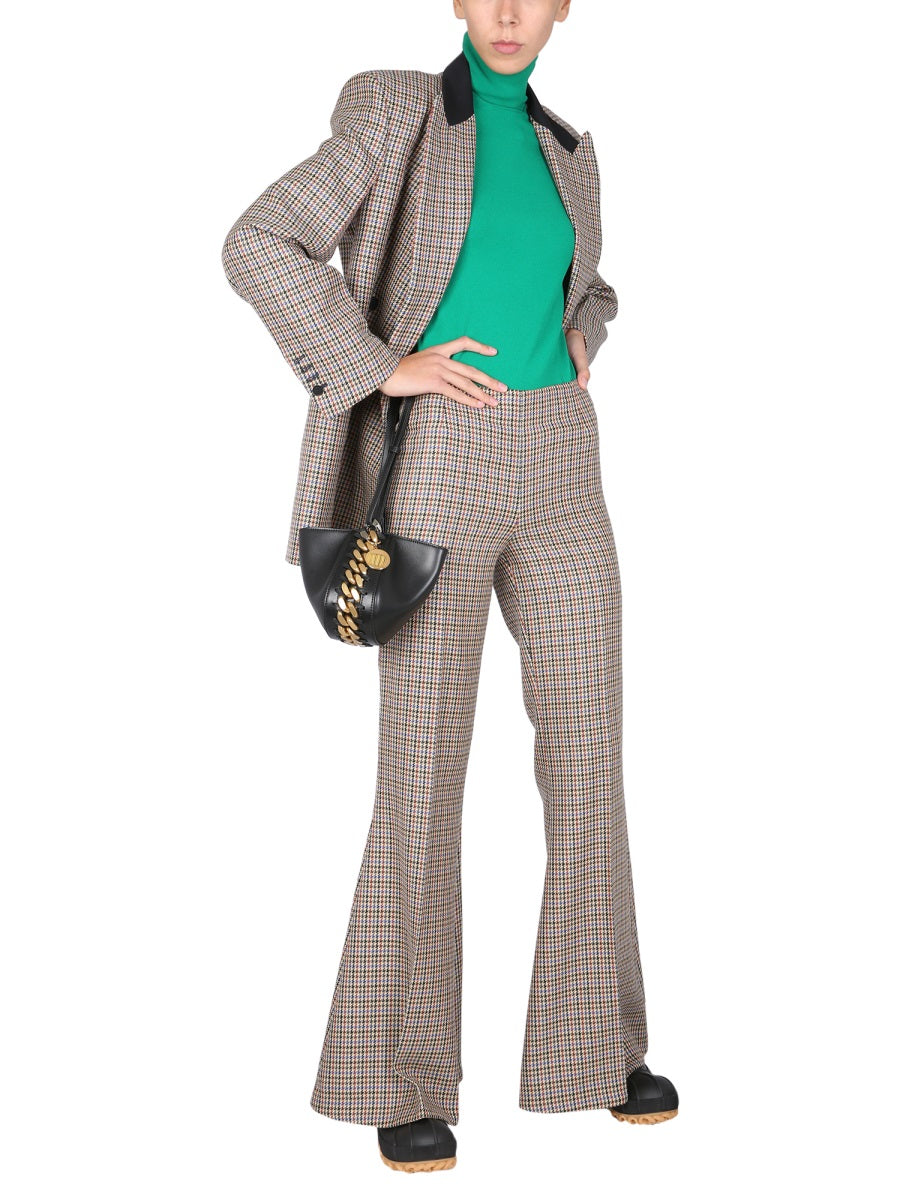 STELLA McCARTNEY Chic Wool Trousers with Hidden Zip Closure