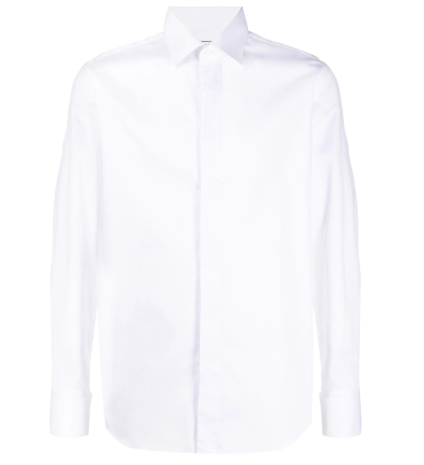 XACUS Men's Crisp Long Sleeve Tailored Shirt