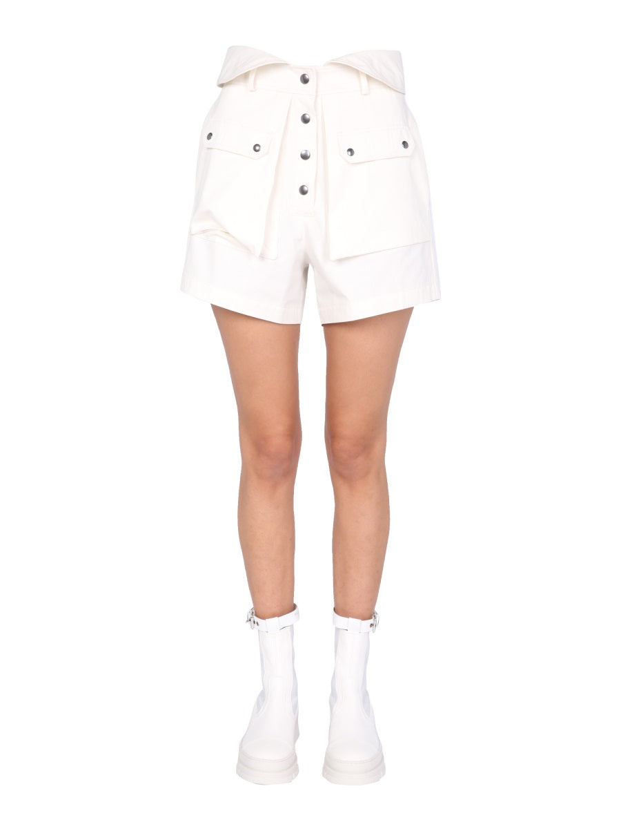 PHILOSOPHY DI LORENZO SERAFINI High Waist Bermuda Shorts