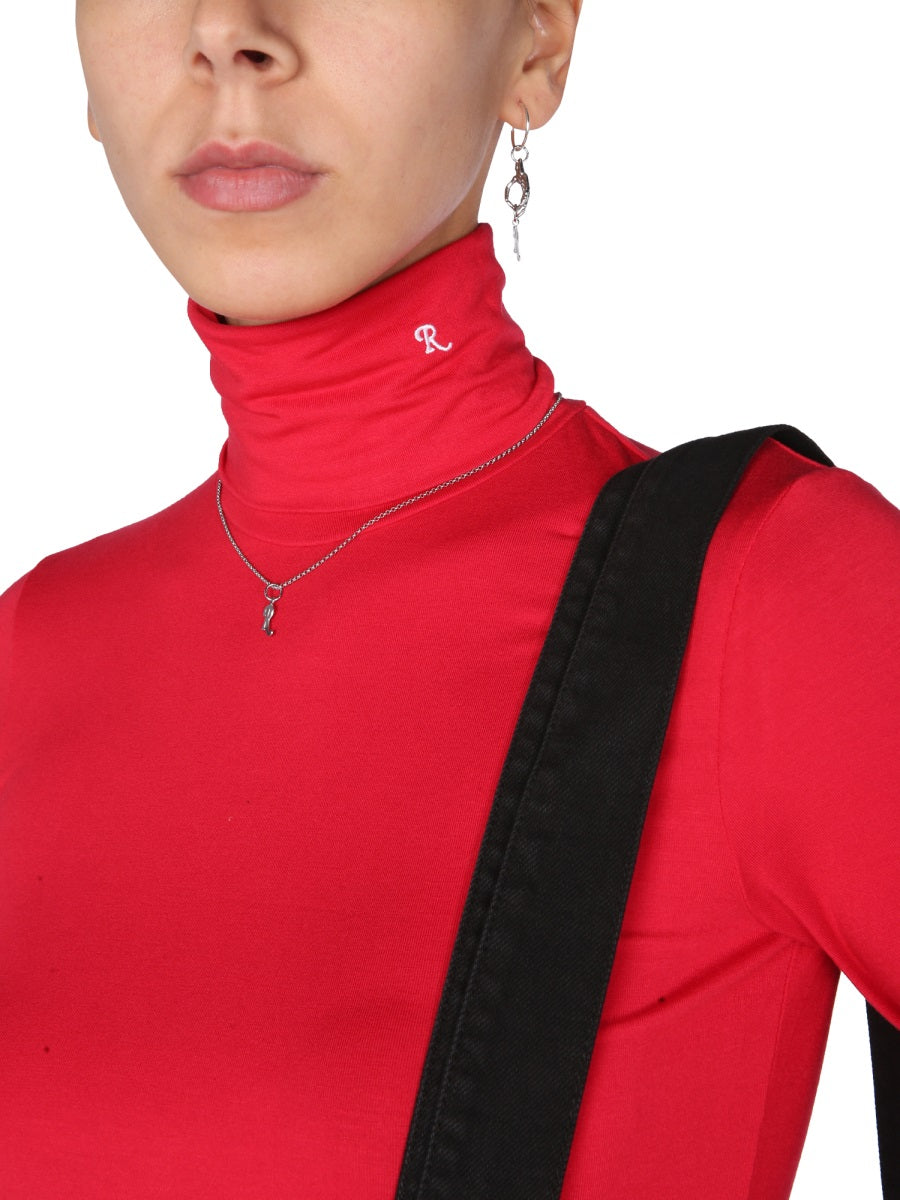 RAF SIMONS High Neck Embroidered Sweater