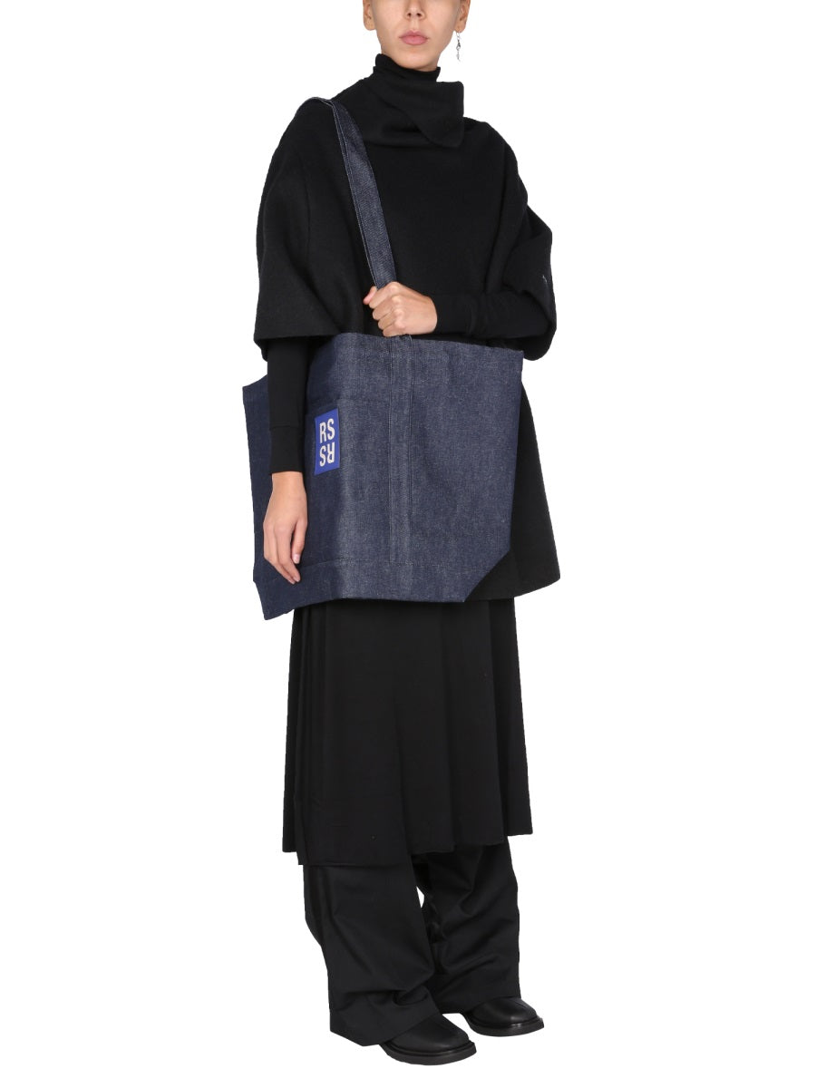 RAF SIMONS Draped Neck Mini Dress