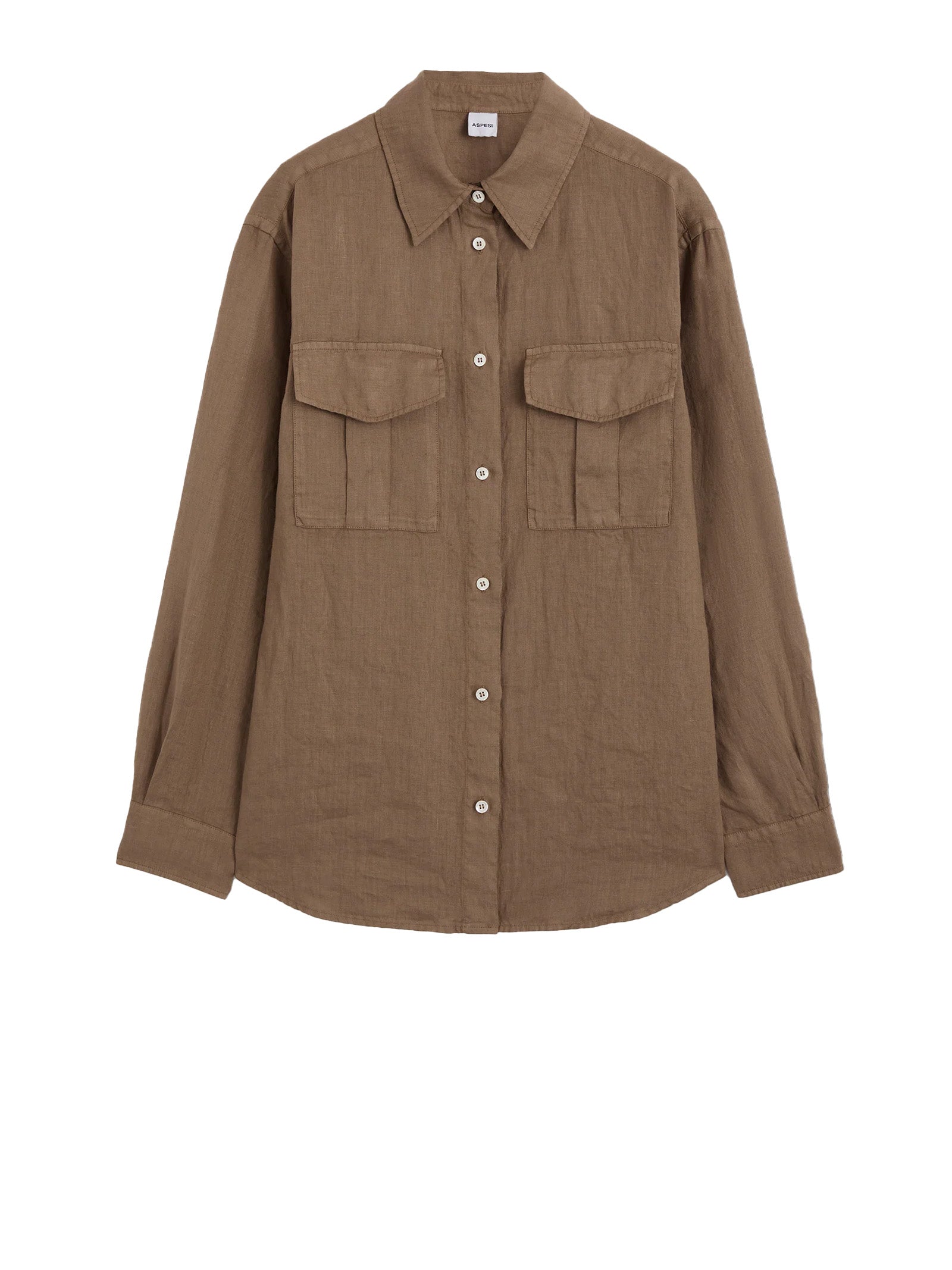 ASPESI Classic Button-Up Shirt with Pockets for Women - SS25