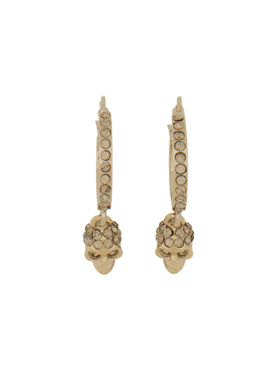 ALEXANDER MCQUEEN Skull Hoop Earrings