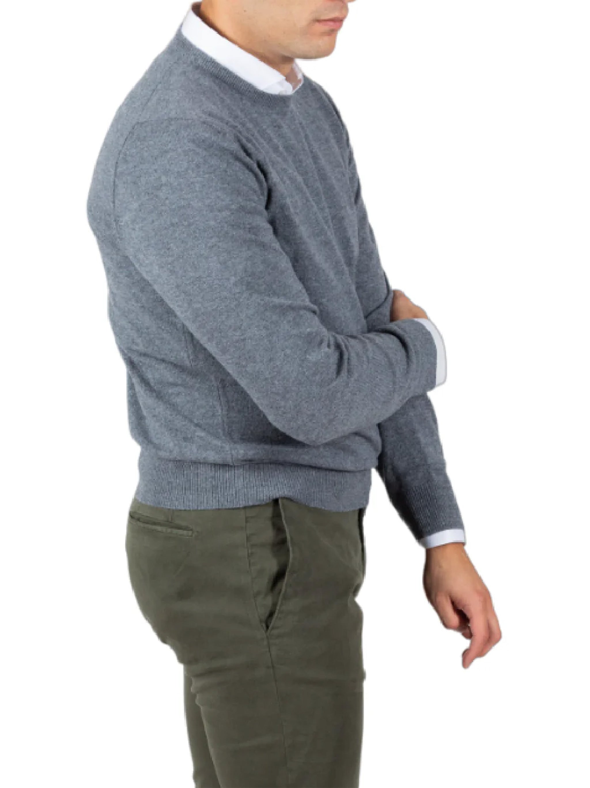 GRAN SASSO Wool Blend Paracollo Sweater for Men