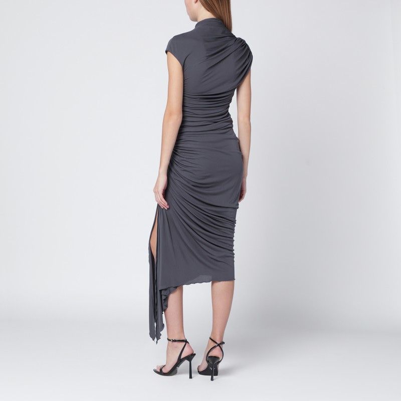 FRANCESCO MURANO Draped Mini Stretch T-Shirt Dress