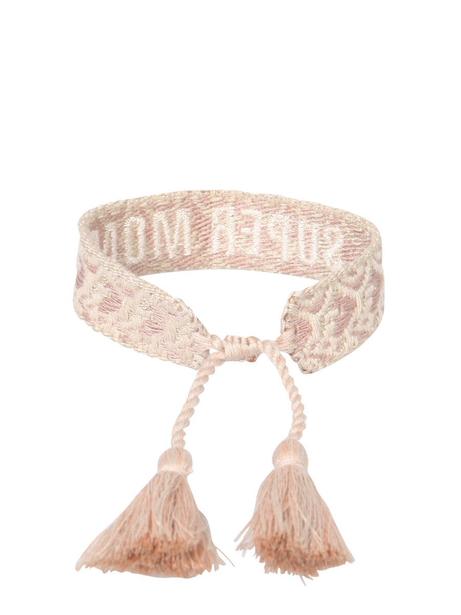 LABEL K Super Mom Braided Fabric Bracelet