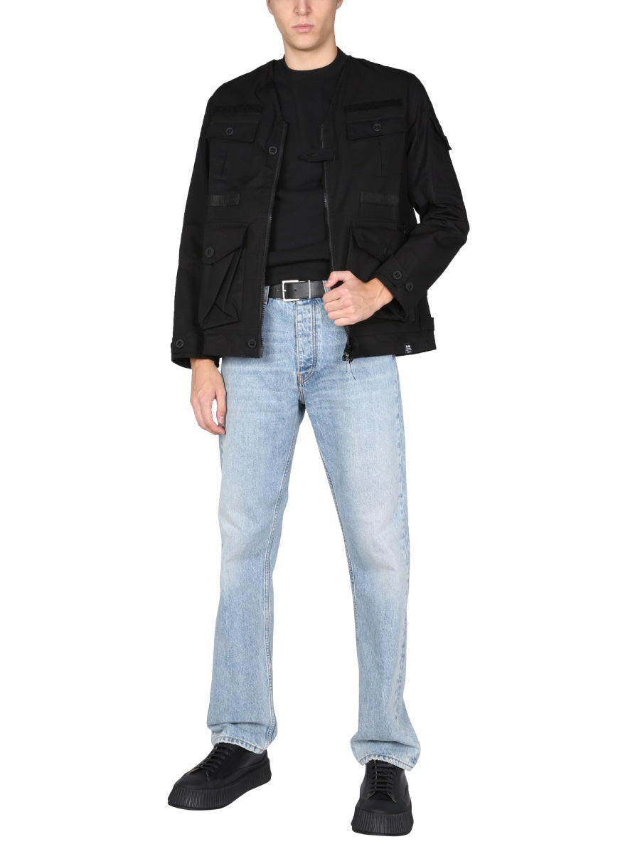 ARKAIR Men's V-Neck Front Zip Jacket