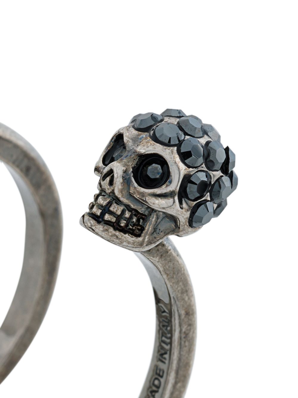 ALEXANDER MCQUEEN Double Skull Thin Ring for Women
