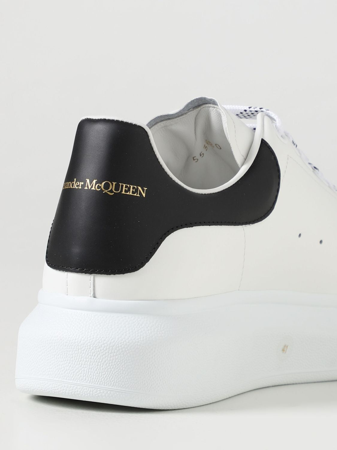 ALEXANDER MCQUEEN Men's Larry Leather Sneakers with Chunky Sole