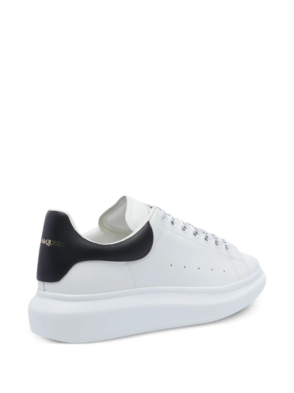 ALEXANDER MCQUEEN Oversized Lace-Up Leather Sneakers