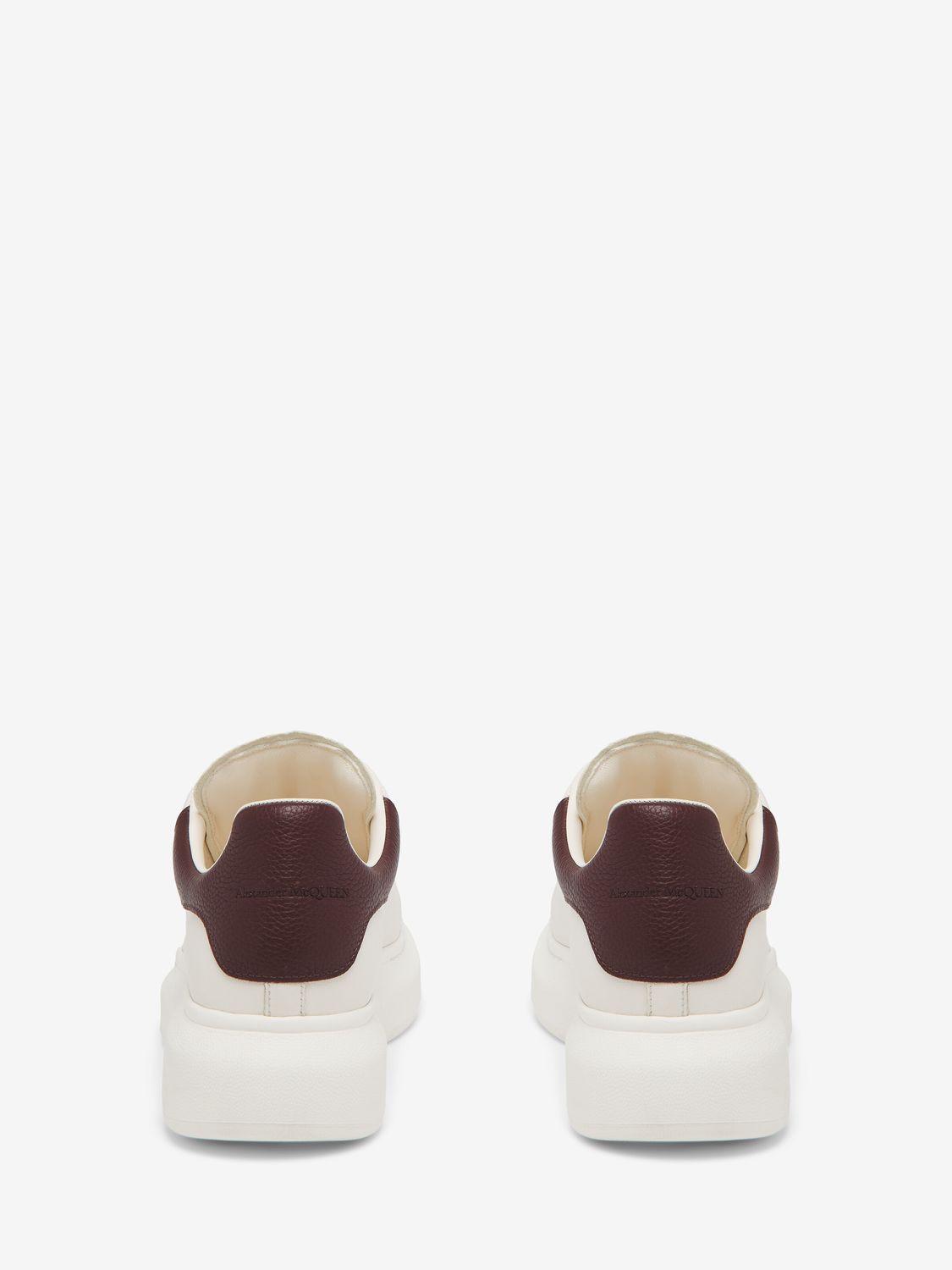 ALEXANDER MCQUEEN Chic Leather Sneakers with Contrasting Heel