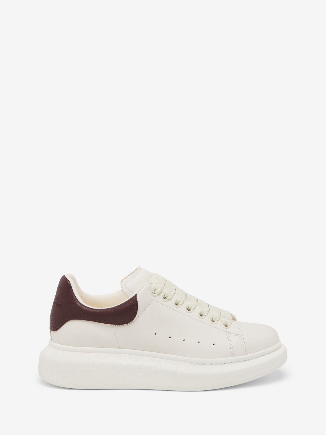 ALEXANDER MCQUEEN Chic Leather Sneakers with Contrasting Heel