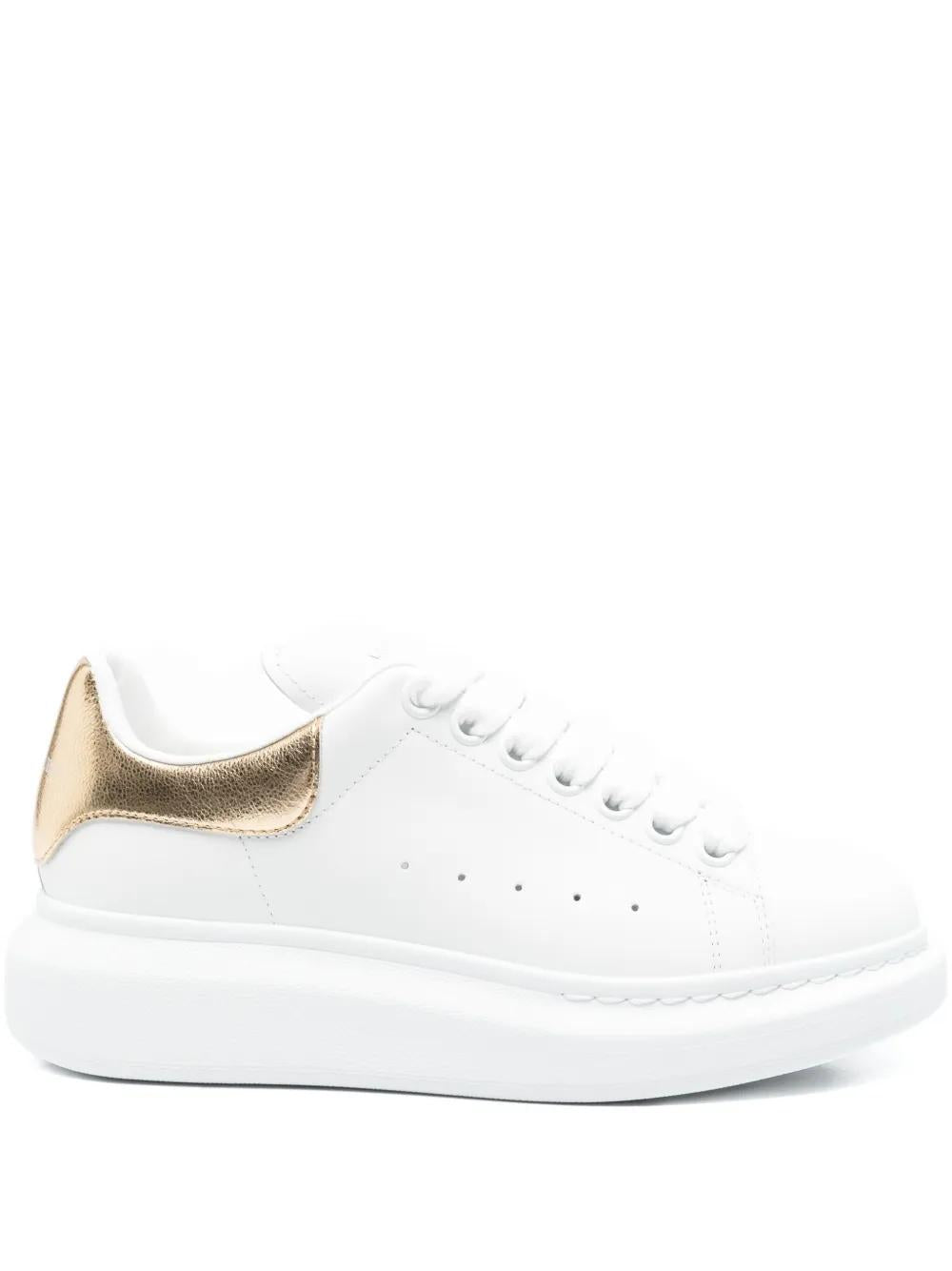 ALEXANDER MCQUEEN Oversized Leather Low Top Sneakers for Women - FW25