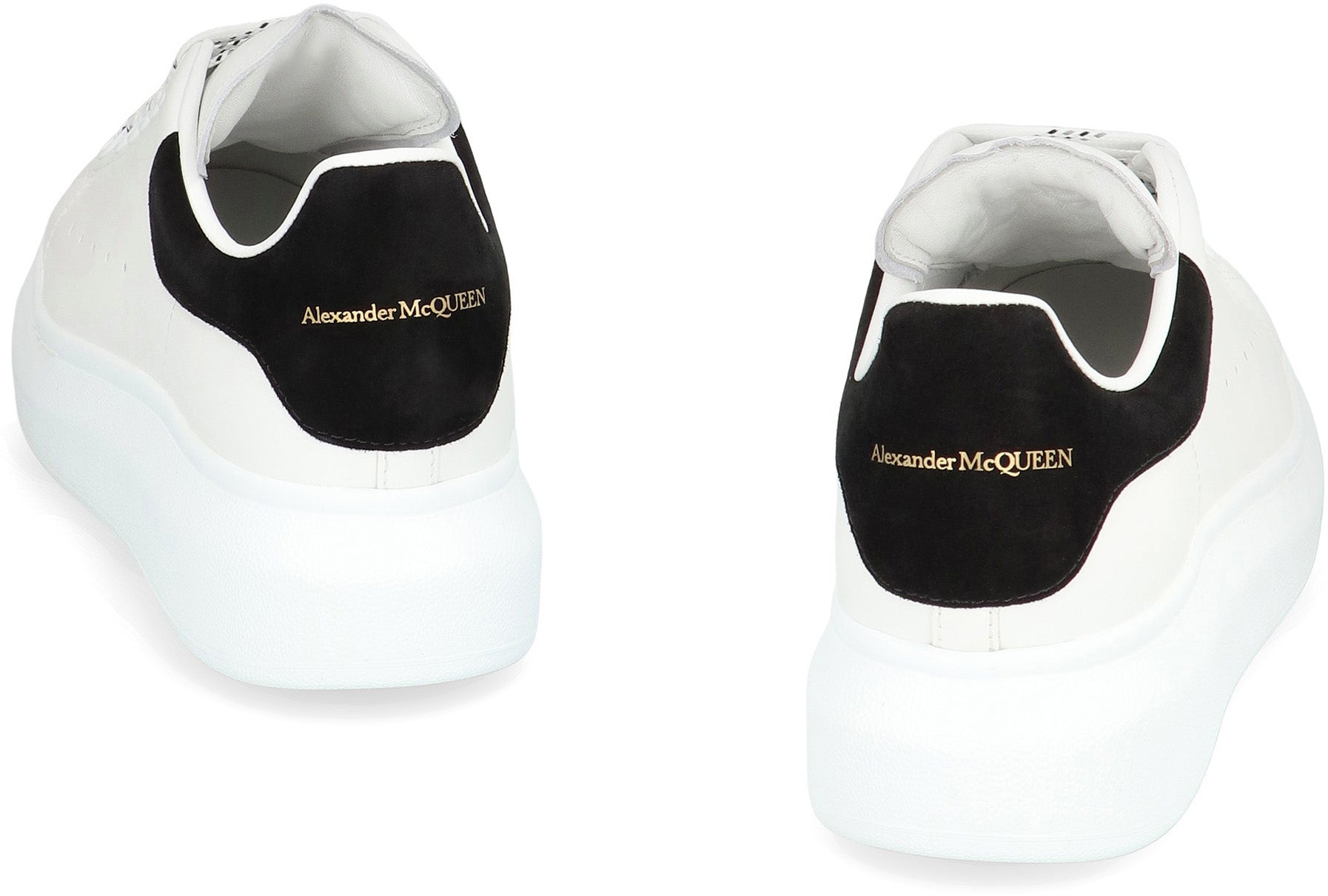 ALEXANDER MCQUEEN Leather Chunky Sneaker with Additional Lace Set