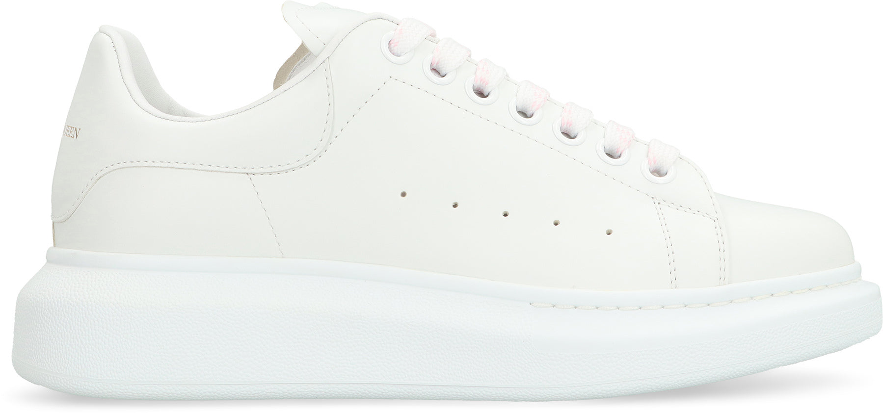 ALEXANDER MCQUEEN Leather Sneakers with Chunky Rubber Sole