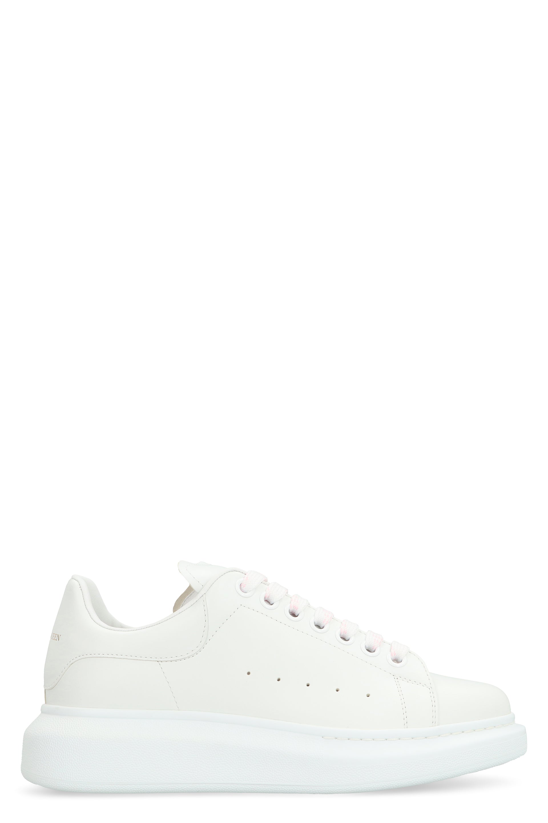 ALEXANDER MCQUEEN Leather Sneakers with Chunky Rubber Sole