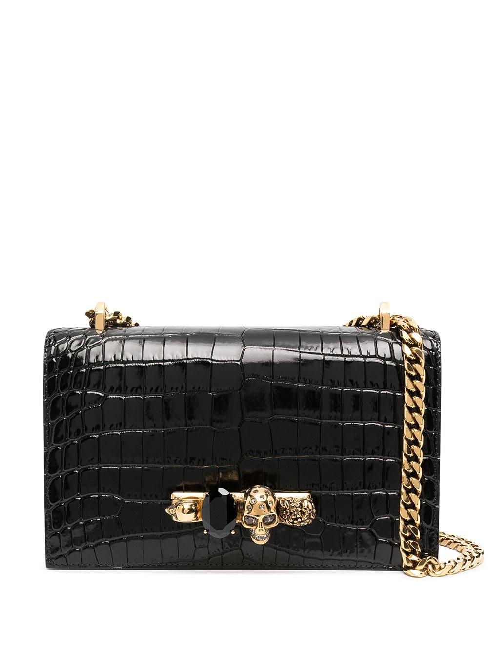 ALEXANDER MCQUEEN Jeweled Satchel Handbag