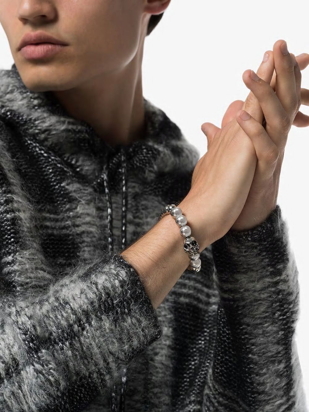 ALEXANDER MCQUEEN Metal Bracelet for Men - SS25 Collection