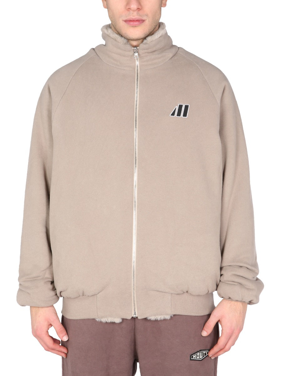 MOUTY Reversible Sweatshirt with Front Zip Closure