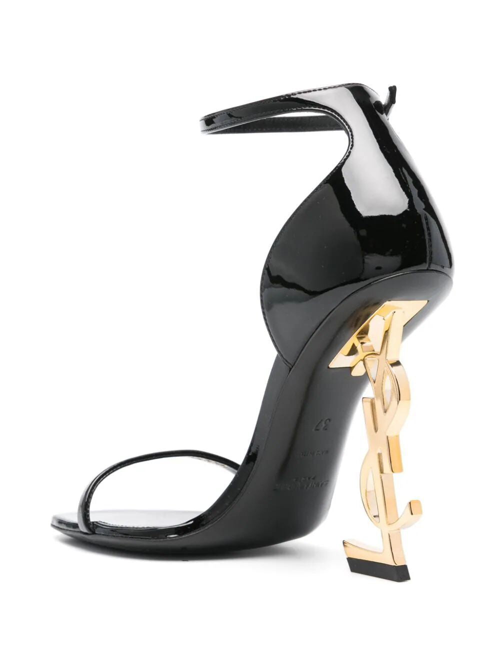 SAINT LAURENT Elegant 85MM Patent Leather Sandals