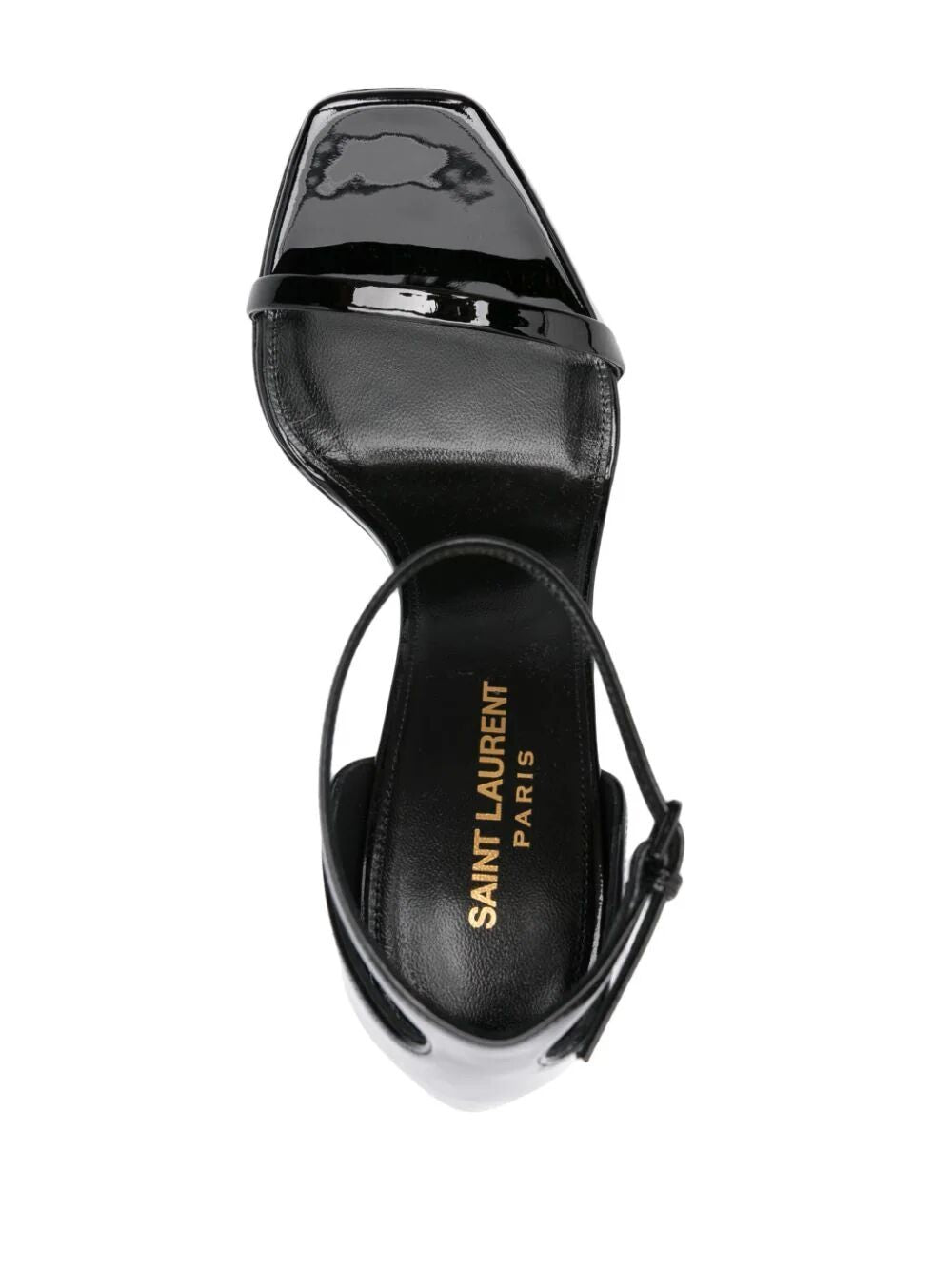 SAINT LAURENT Elegant 85MM Patent Leather Sandals