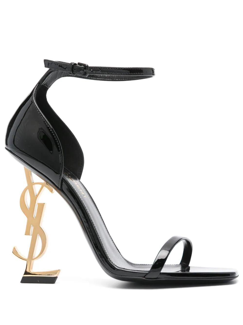 SAINT LAURENT Elegant 85MM Patent Leather Sandals