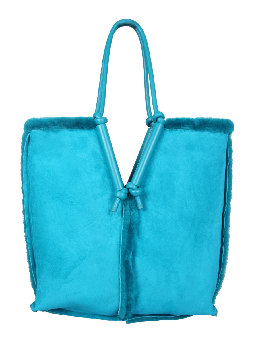 BOTTEGA VENETA Double Handle Bolster Tote Handbag