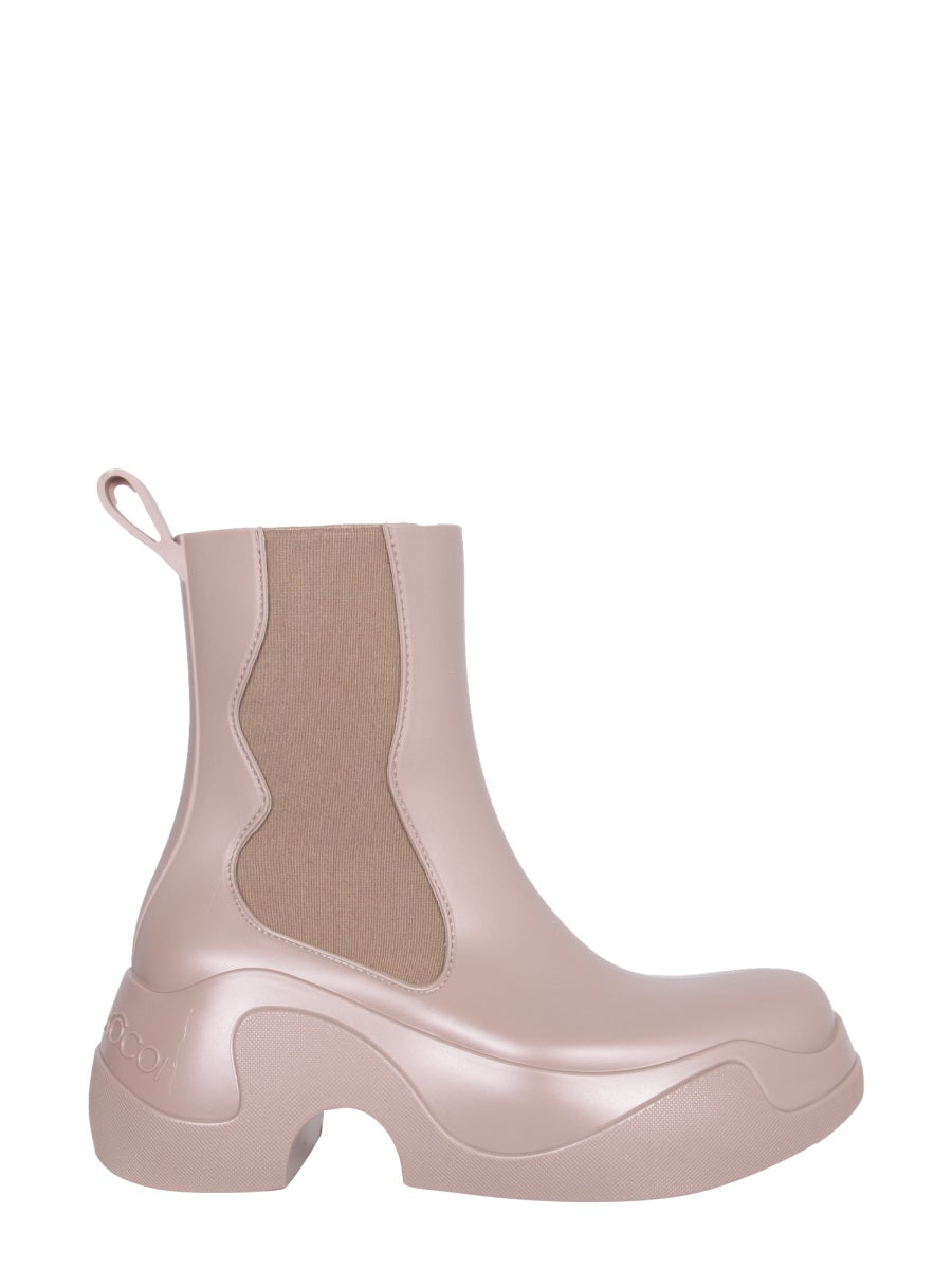 XOCOI Recycled PVC Boots with 7 cm Shaped Rubber Sole