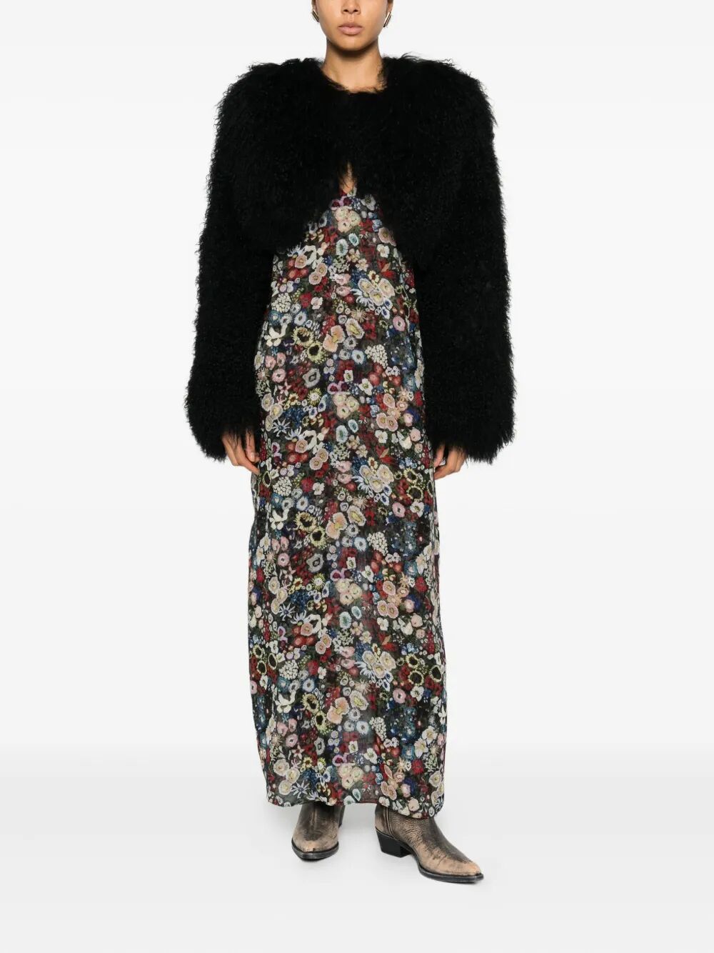 KHAITE Double-Layered Chiffon Slip Dress