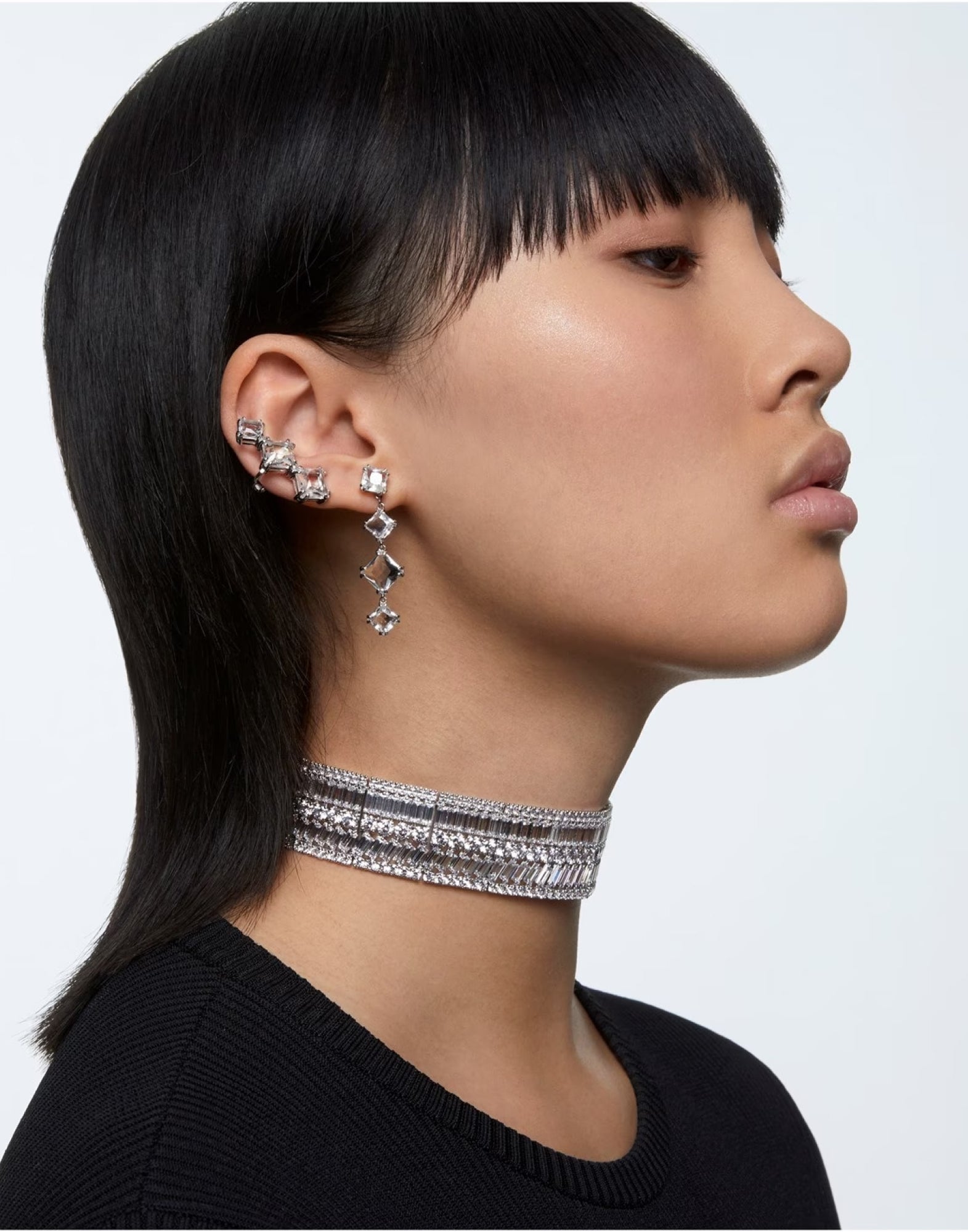 SWAROVSKI Asymmetric Ear Cuff Earring
