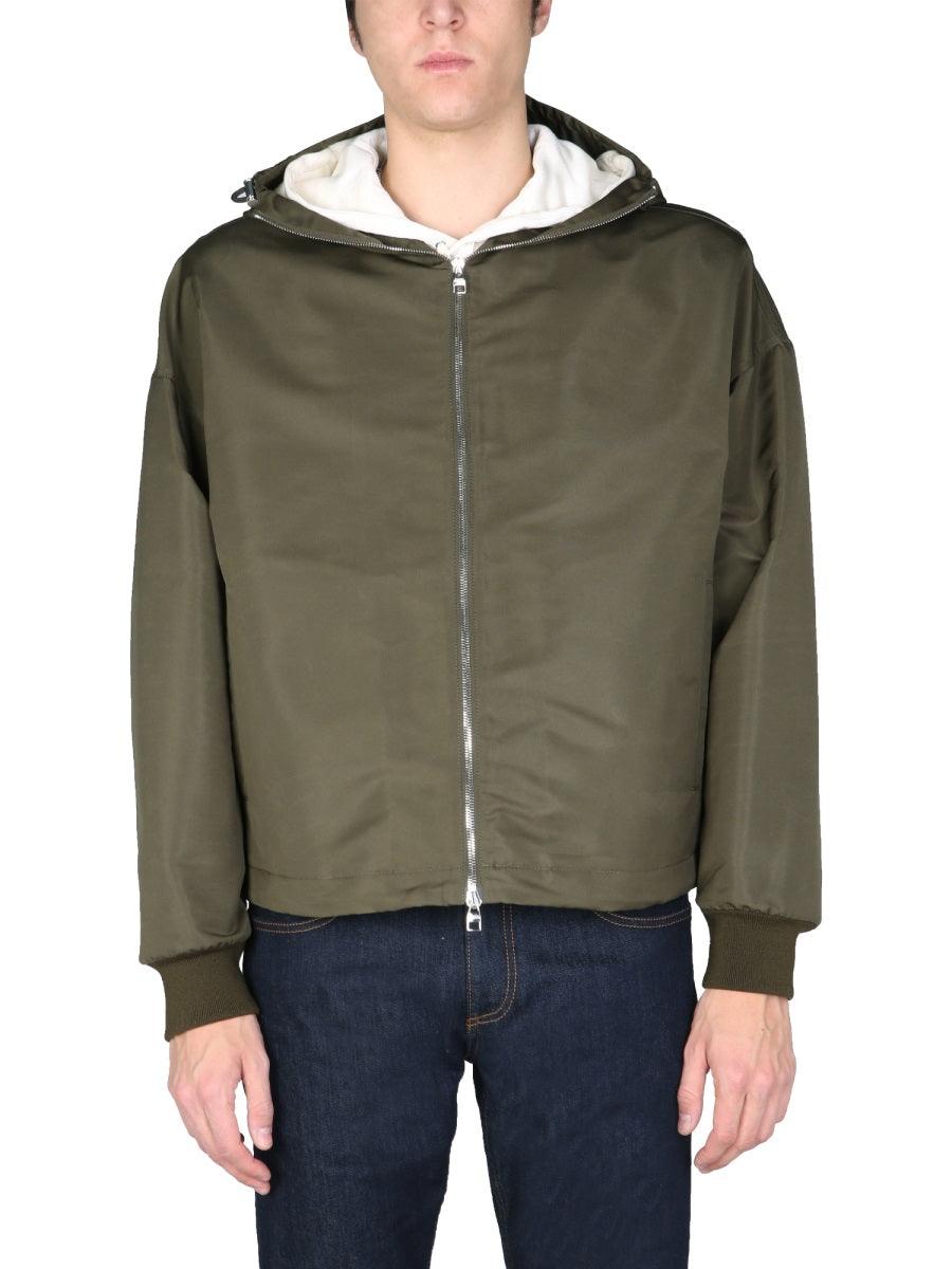 ALEXANDER McQUEEN Hooded High Neck Sports Jacket