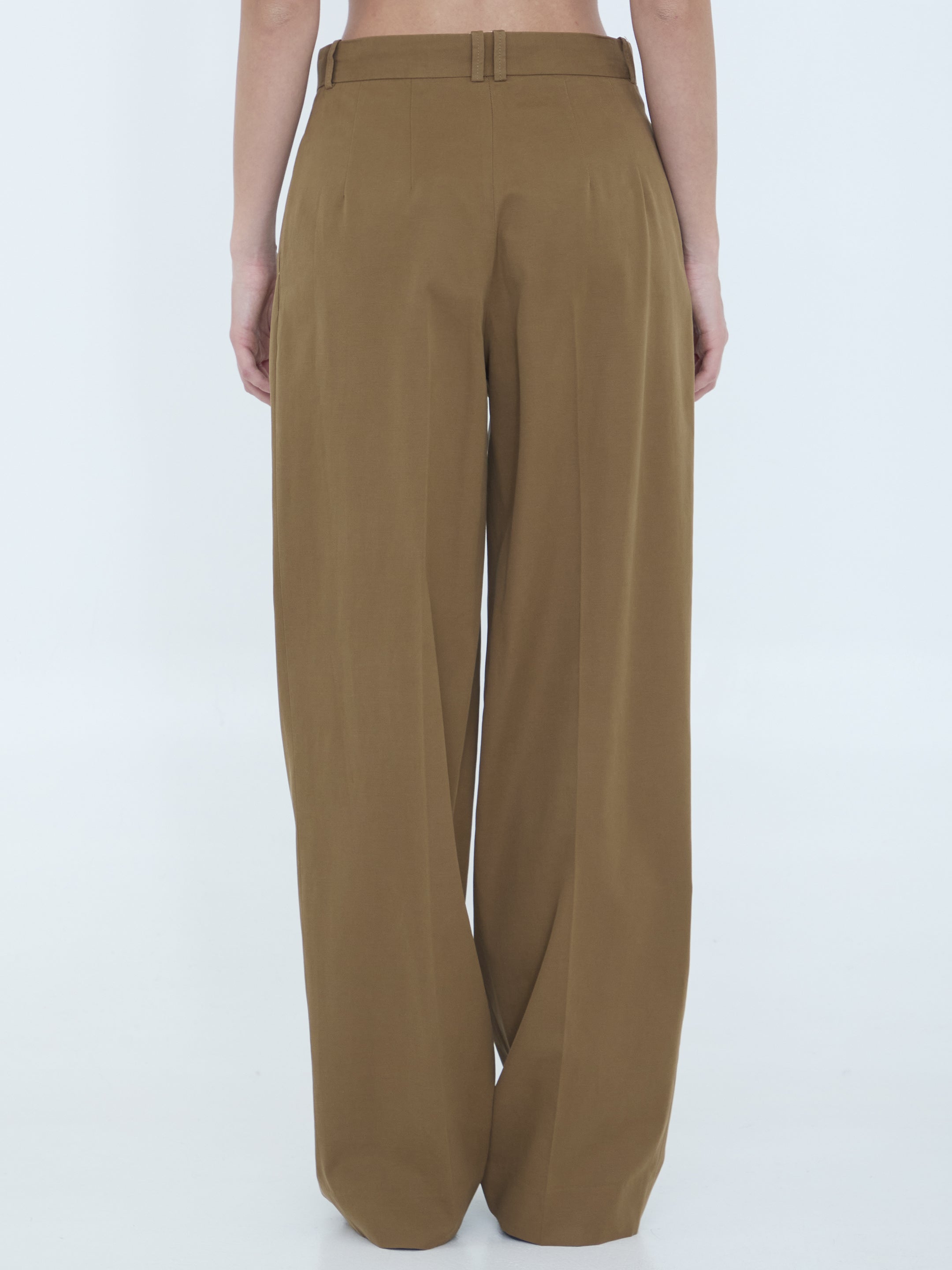 THE ROW Pleated Button Trousers for Women