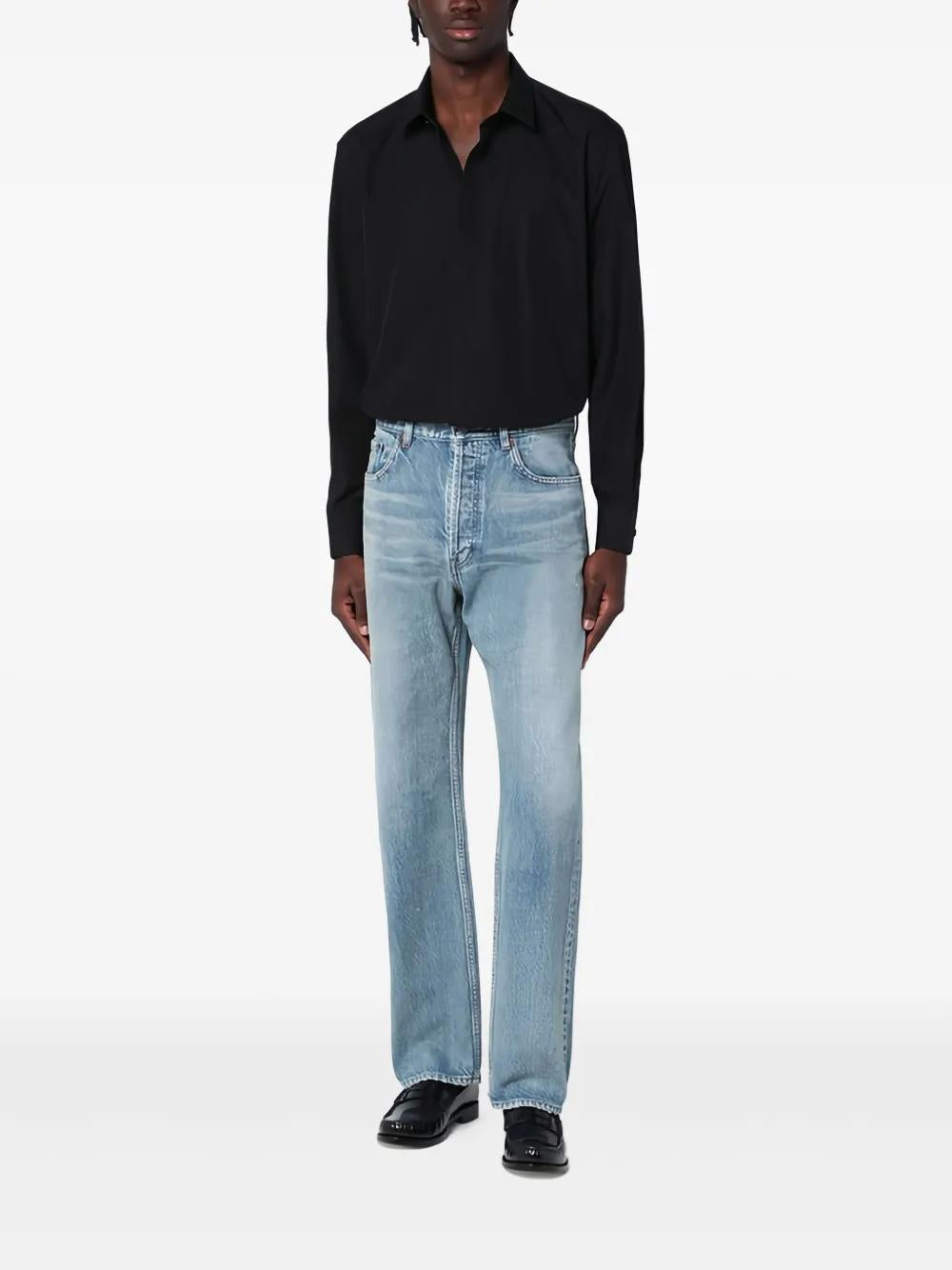 SAINT LAURENT Classic Cotton Shirt for Men - SS25 Collection