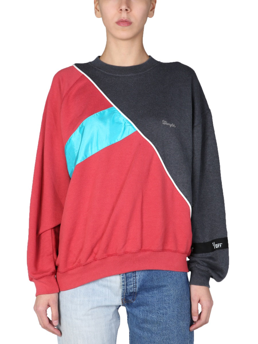 1/OFF Remade Wrangle Crew Neck Sweatshirt