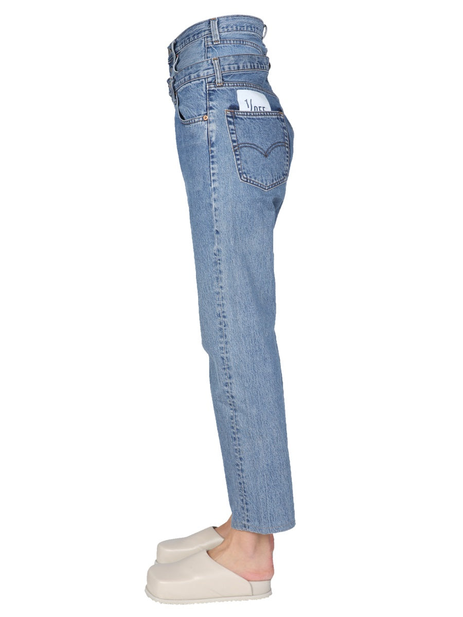 1/OFF Double Waist Unisex Jeans