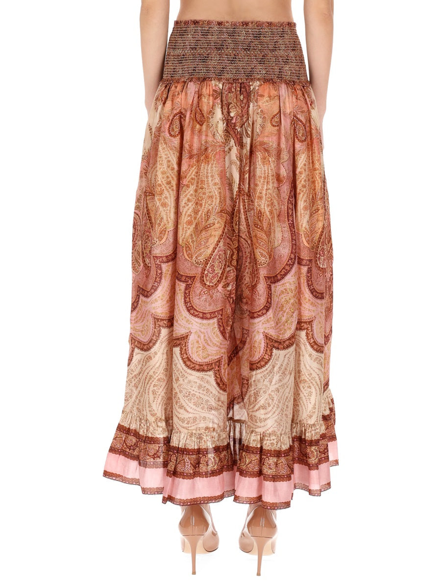 ZIMMERMANN Wanderlust Silk Maxi Skirt