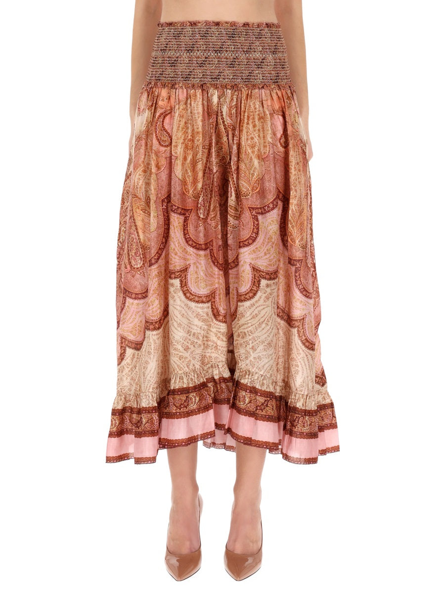 ZIMMERMANN Wanderlust Silk Maxi Skirt