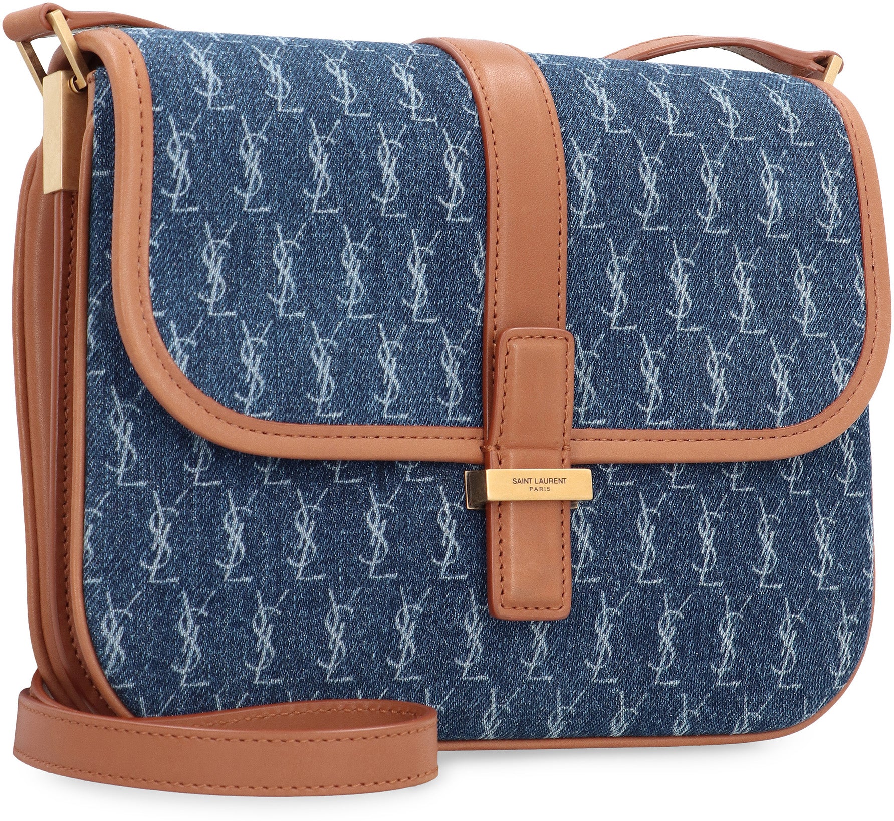 SAINT LAURENT Mini Fabric Shoulder Handbag