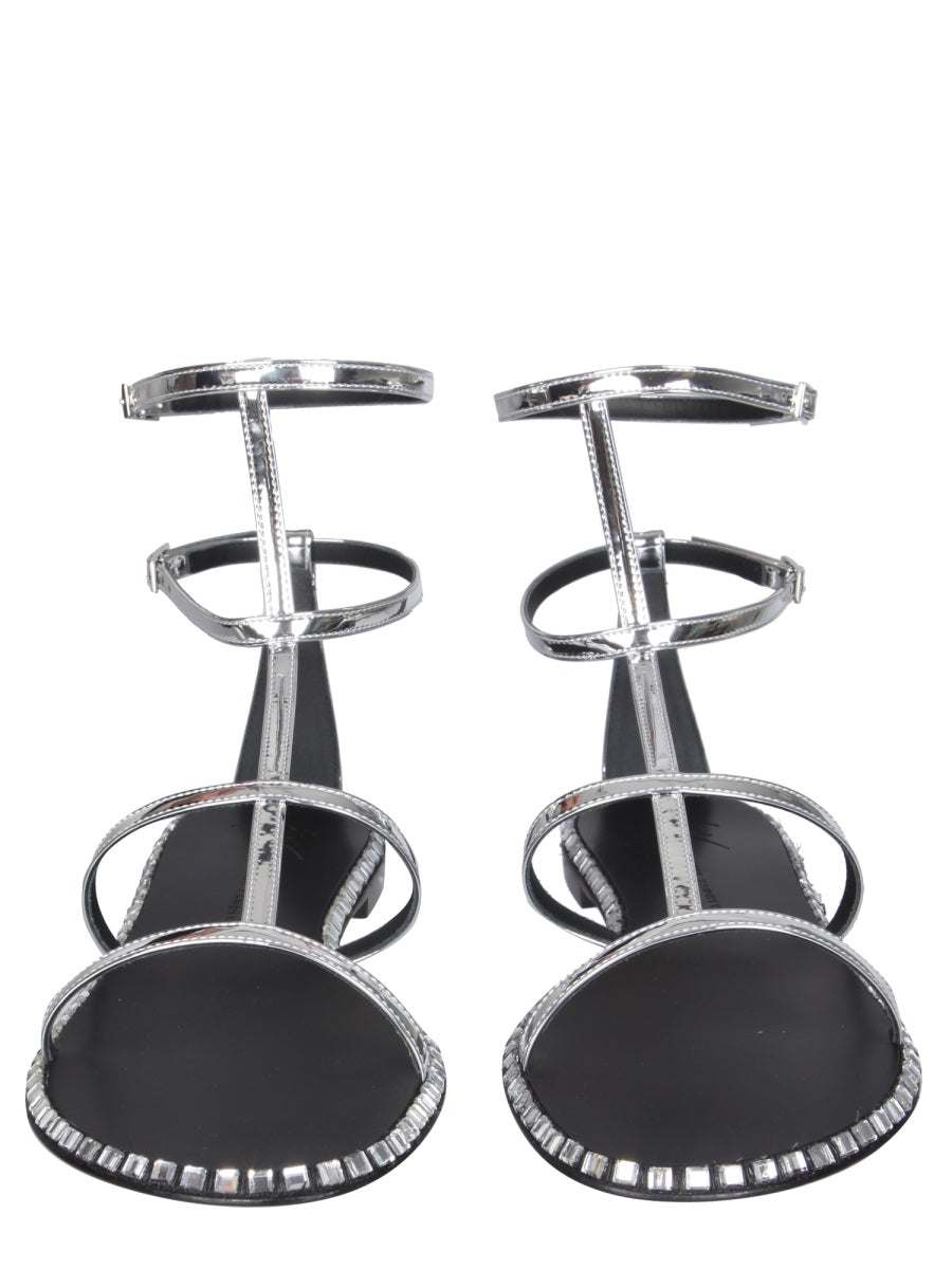 GIUSEPPE ZANOTTI Flat Gladiator Sandals - 2 cm Heel