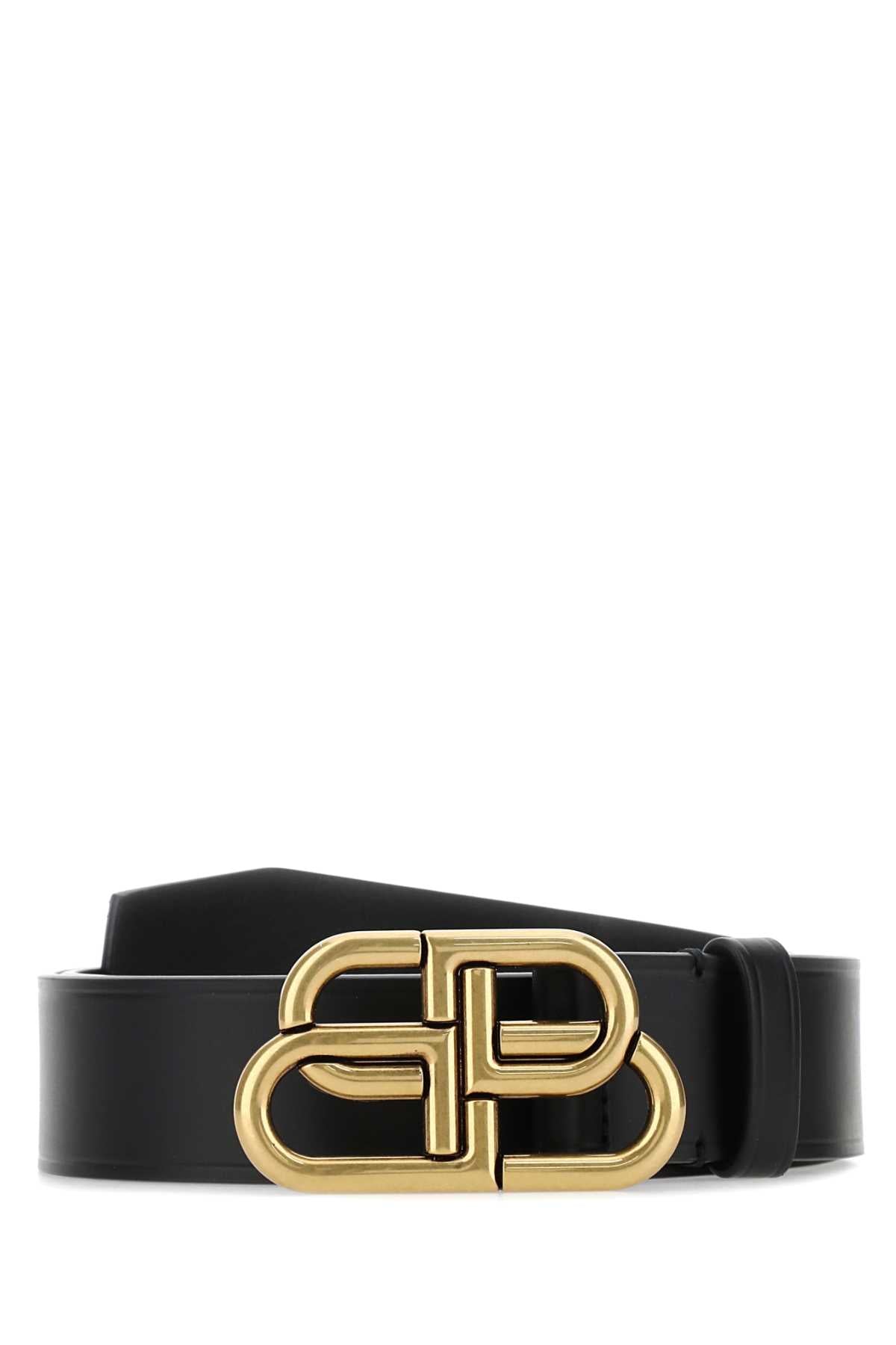 BALENCIAGA Men's Premium Leather BB Belt