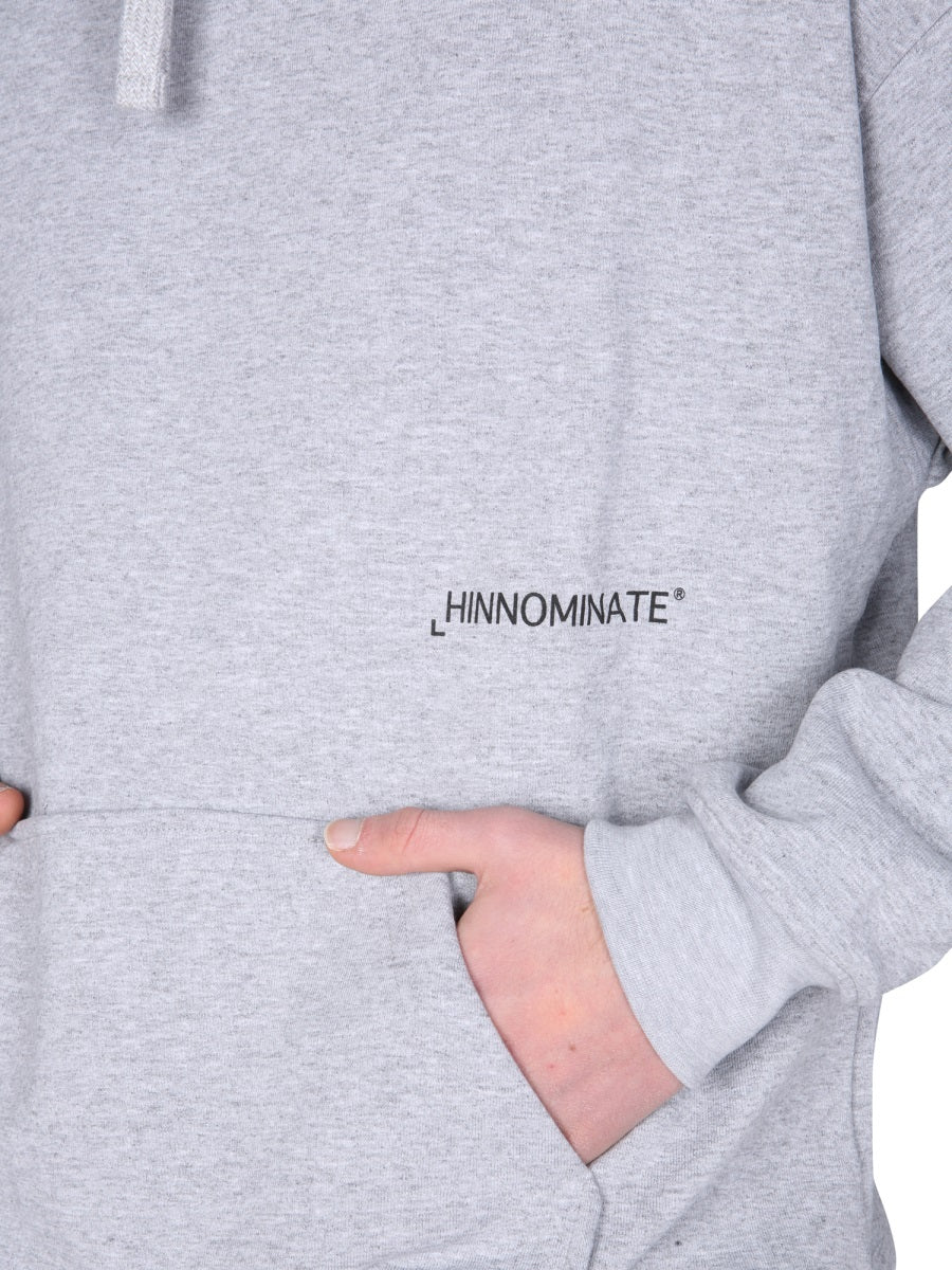 HINNOMINATE Logo Embellished Hoodie Sweatshirt