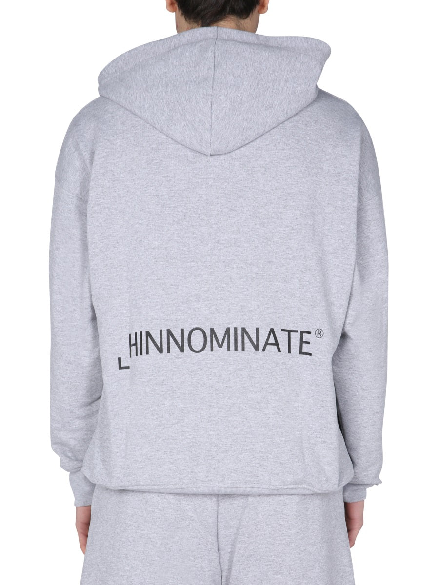 HINNOMINATE Logo Embellished Hoodie Sweatshirt