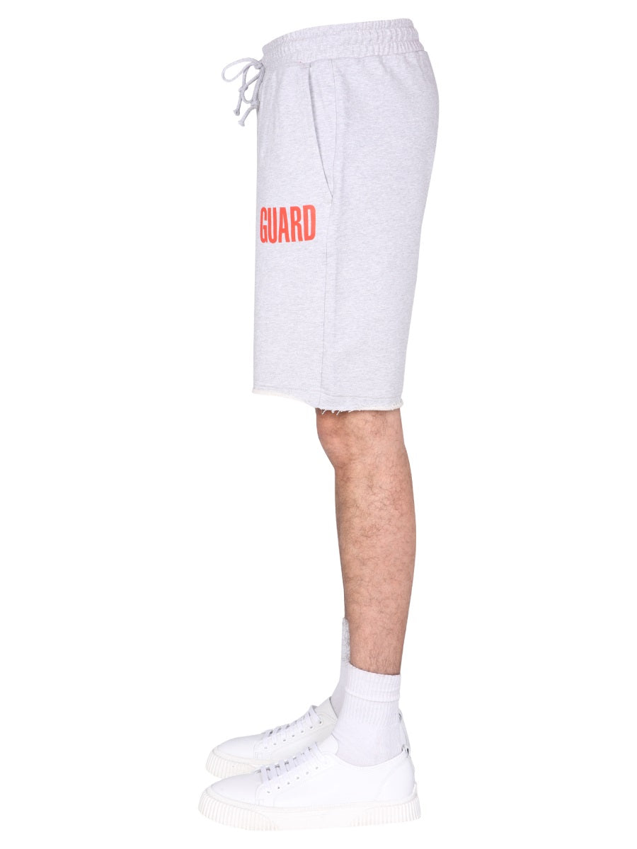 HELMUT LANG Men's Fleece Bermuda Shorts