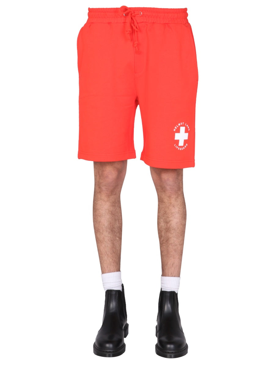 HELMUT LANG Men's Lifeguard Bermuda Shorts