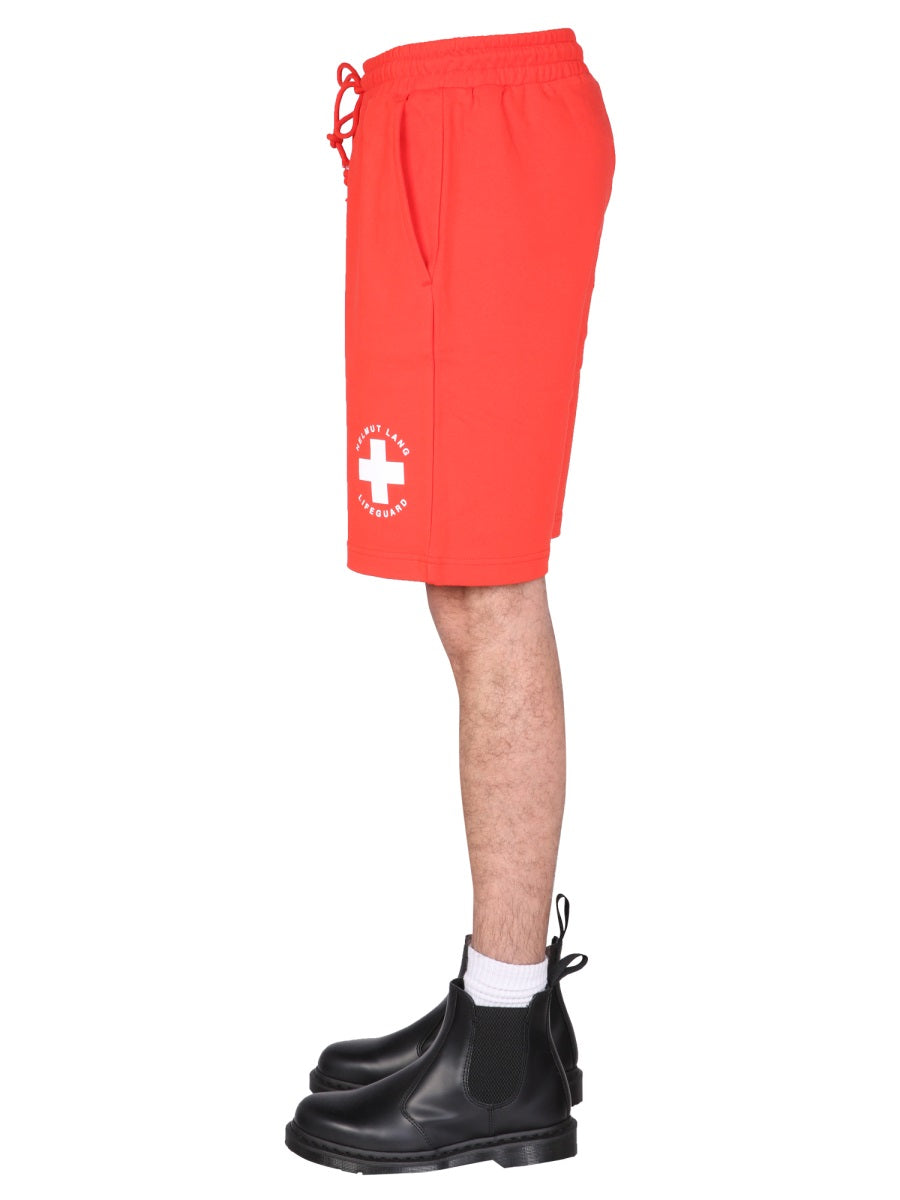 HELMUT LANG Men's Lifeguard Bermuda Shorts
