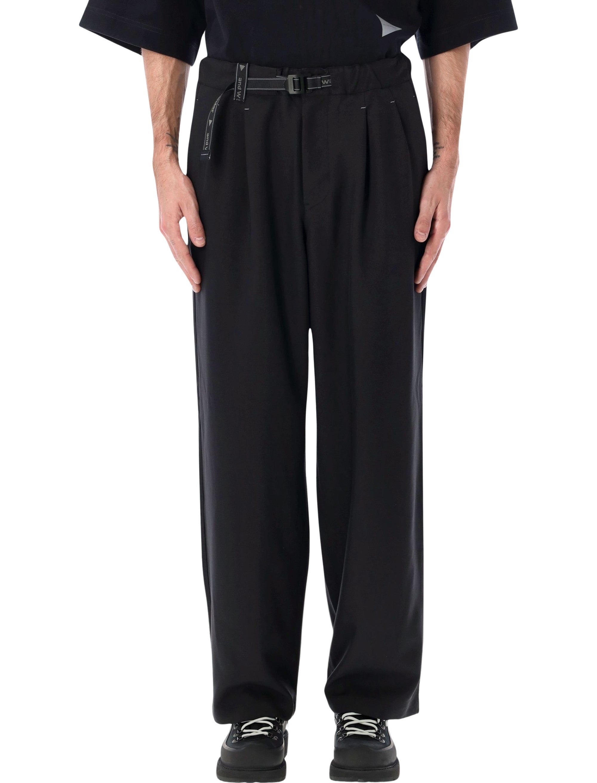 AND WANDER Pleated Twill Wide Pants Size L