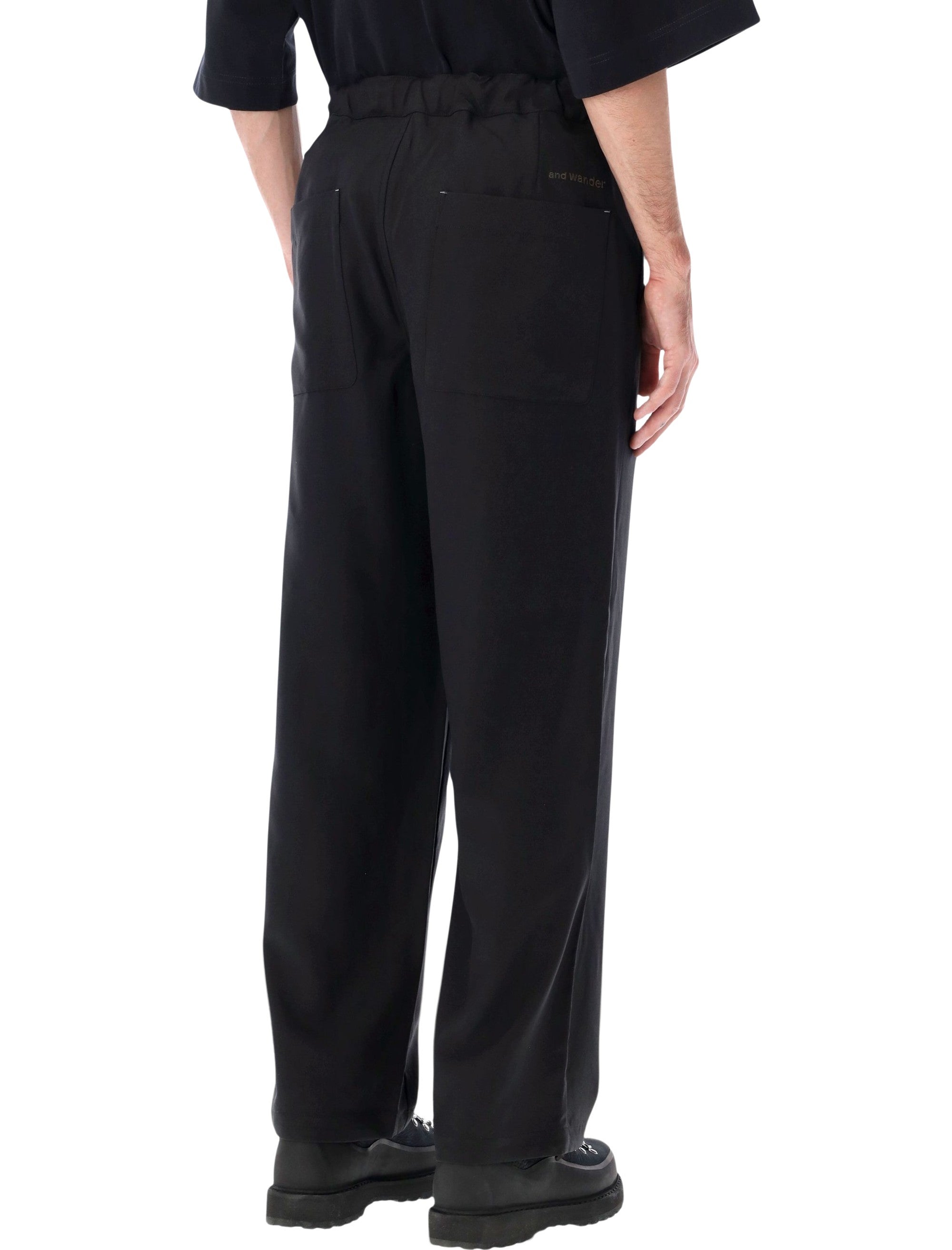 AND WANDER Pleated Twill Wide Pants Size L