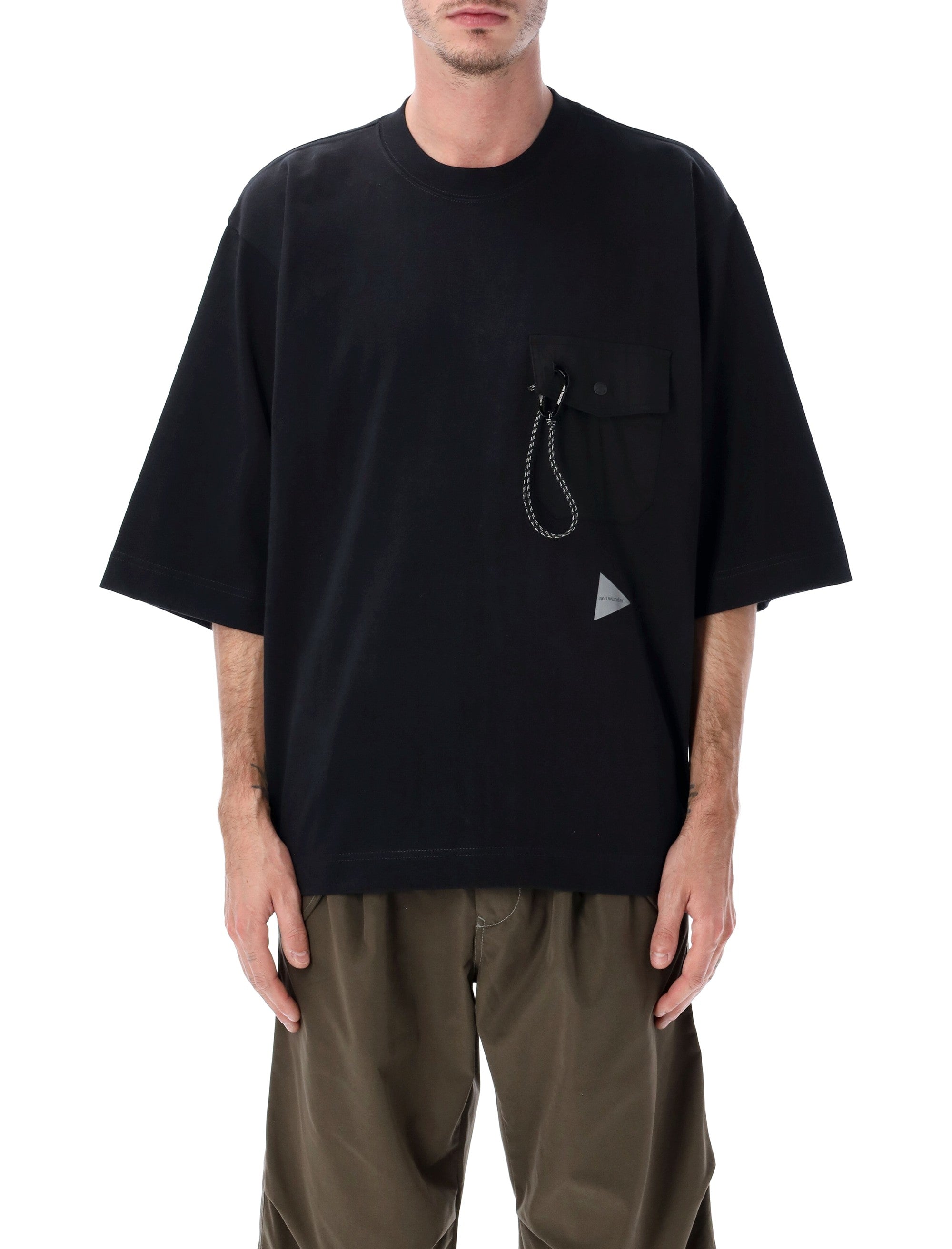 AND WANDER Heavy Cotton Pocket T-Shirt - Oversized Fit